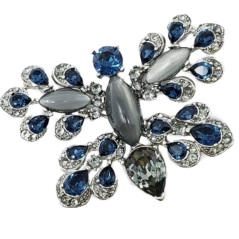 Oscar de la Renta Parlor Swarovski Crystal Butterfly Brooch