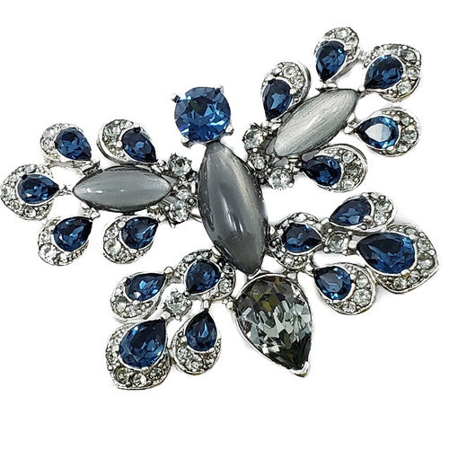 Oscar de la Renta Parlor Swarovski Crystal Butterfly Brooch