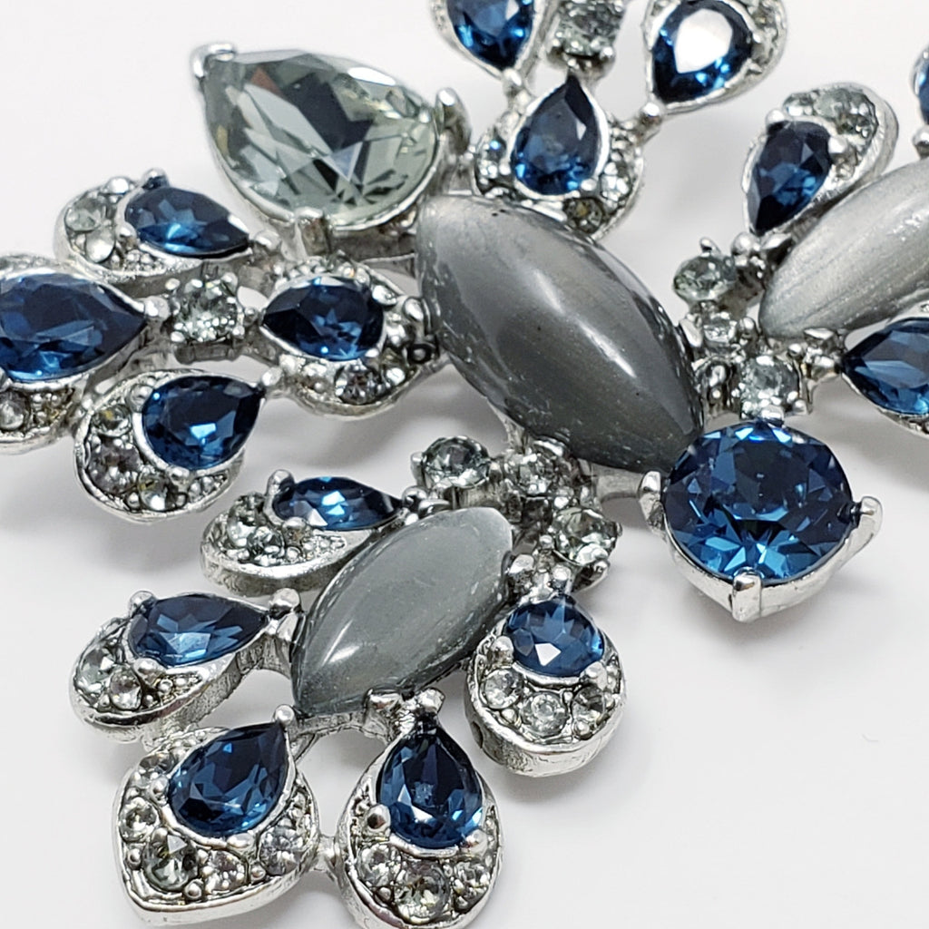 Oscar de la Renta Parlor Swarovski Crystal Butterfly Brooch