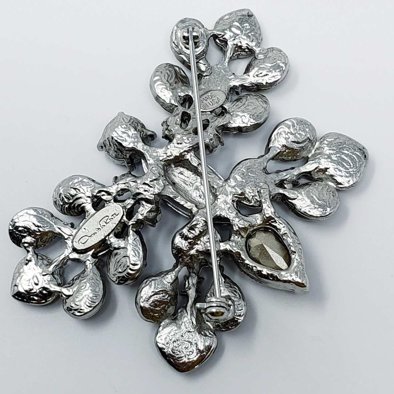 Oscar de la Renta Parlor Swarovski Crystal Butterfly Brooch