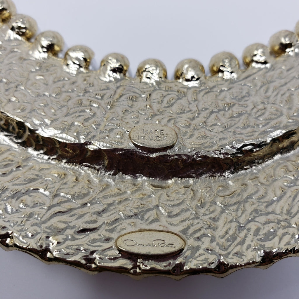 Oscar de la Renta Bold Pearly Collar Necklace