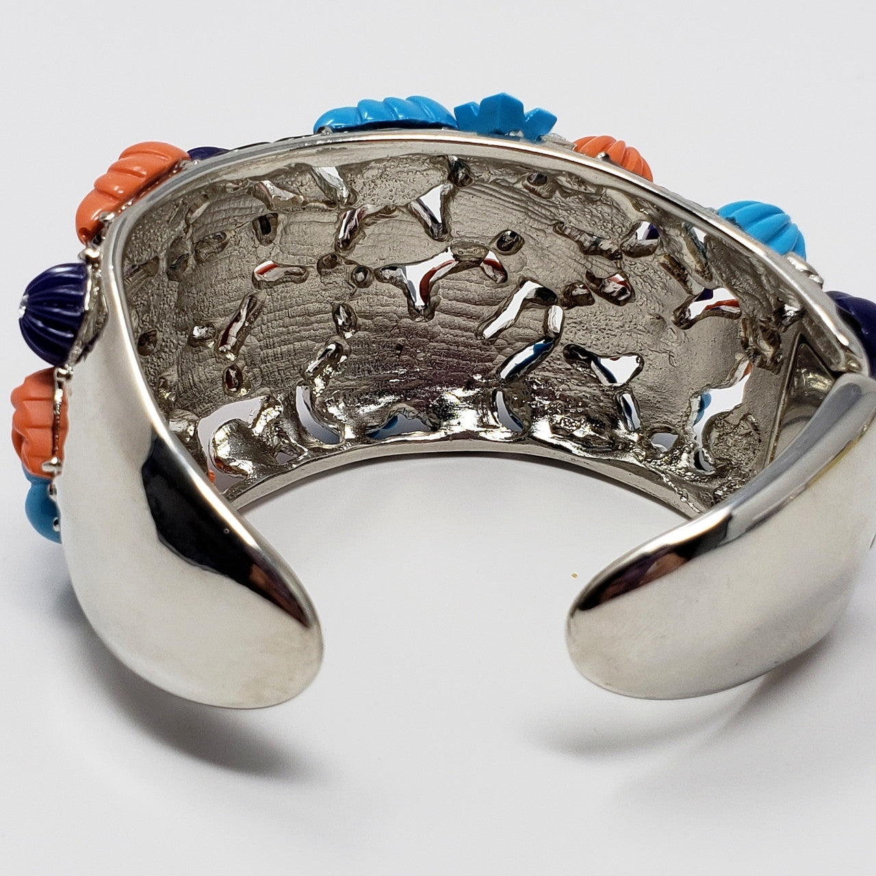 Kenneth Jay Lane KJL Tutti Frutti Hinged Cuff Bracelet