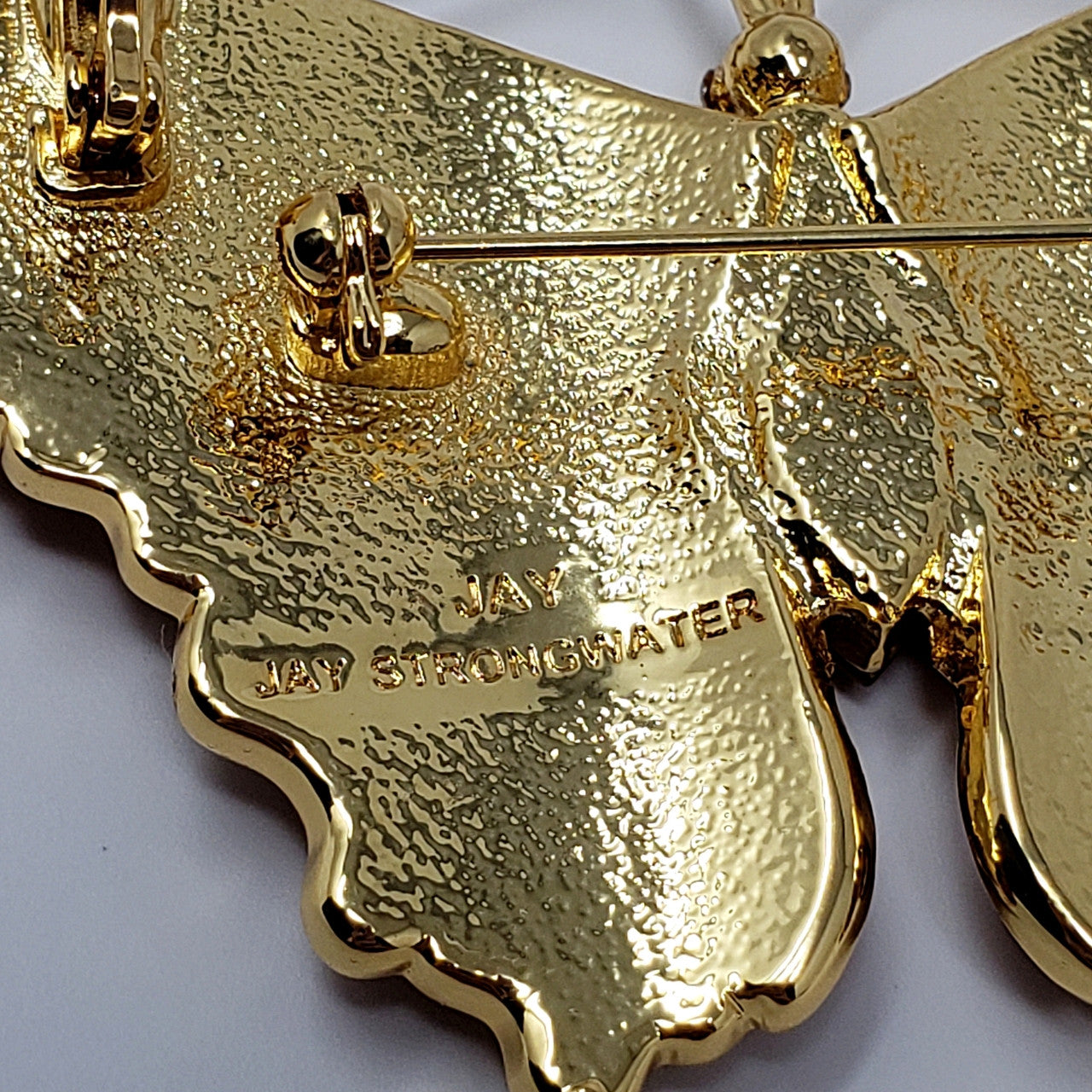 Jay - Jay Strongwater "Delightful" Enamel & Crystal Butterfly Pin/Brooch