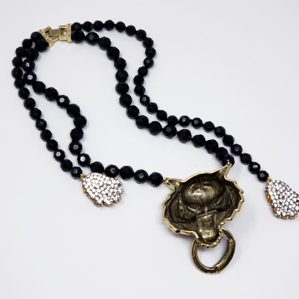 Heidi Daus Animal Magic Tiger Beaded Necklace