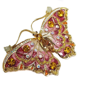 Jay - Jay Strongwater "Delightful" Enamel & Crystal Butterfly Pin/Brooch