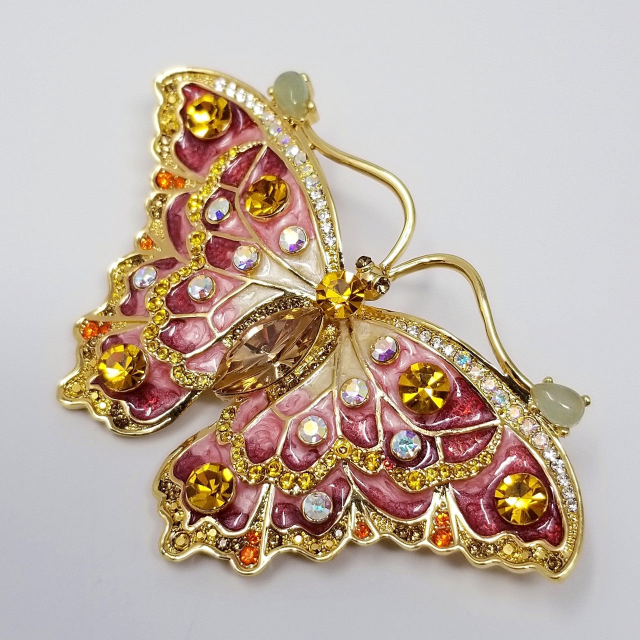 Jay - Jay Strongwater "Delightful" Enamel & Crystal Butterfly Pin/Brooch