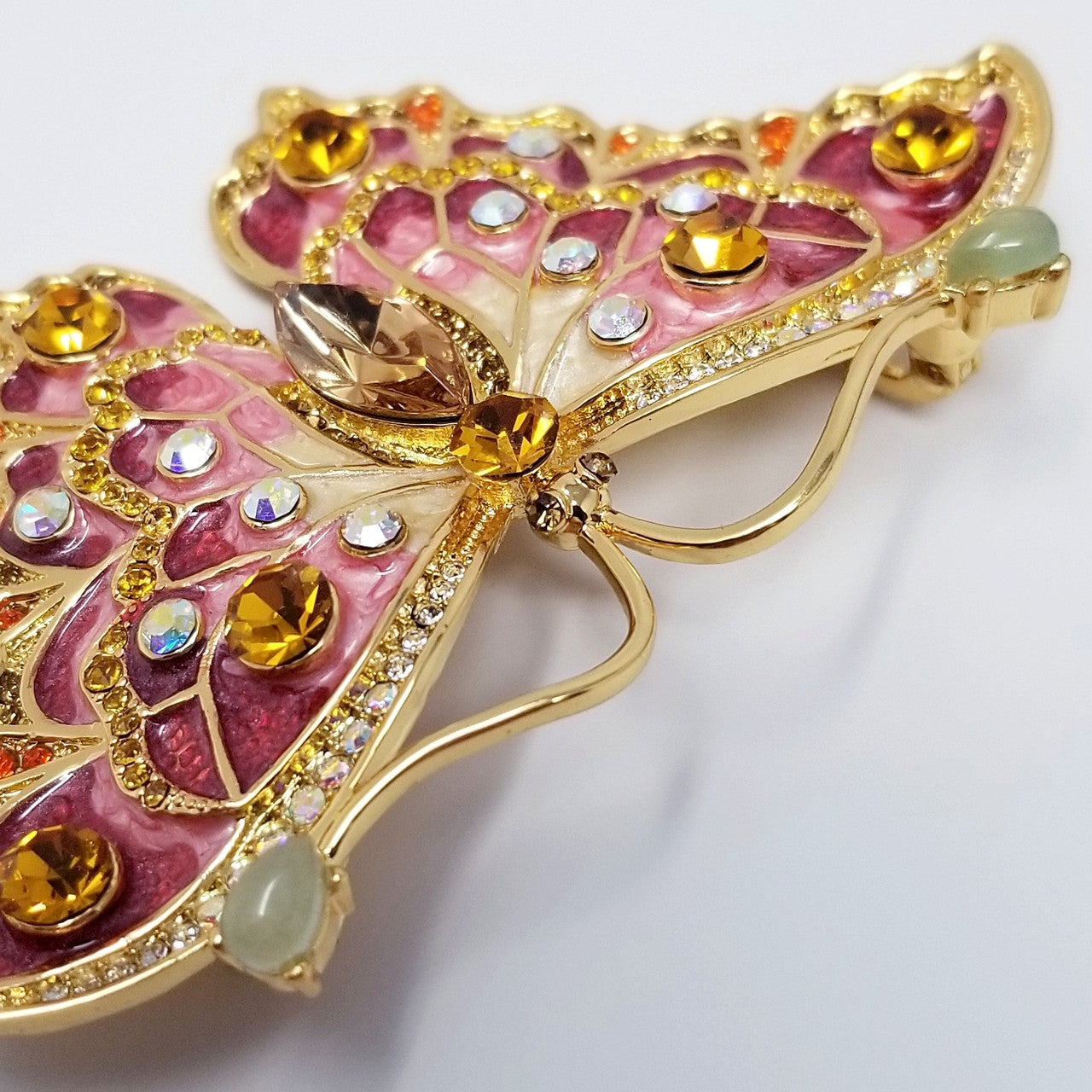 Jay - Jay Strongwater "Delightful" Enamel & Crystal Butterfly Pin/Brooch
