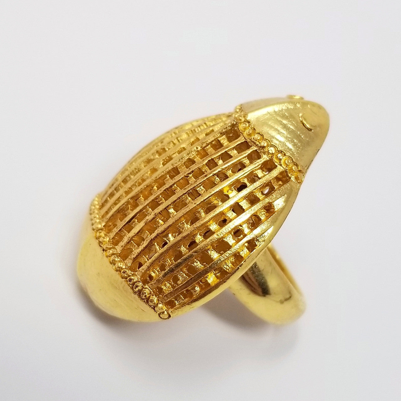 Oscar de la Renta 22KT Scarab Cocktail Ring