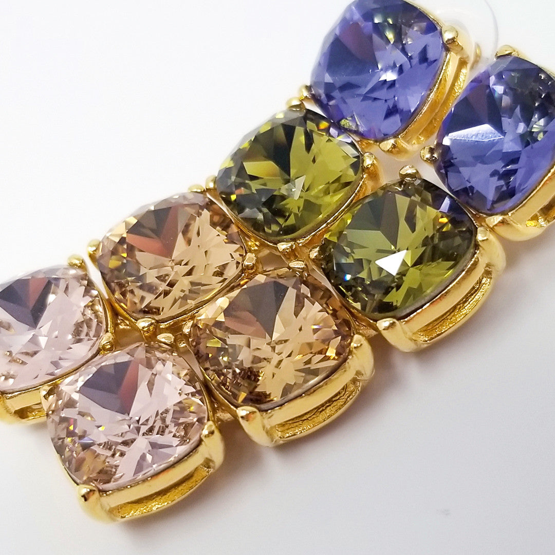 Kenneth Jay Lane KJL Couture Collection Large Crystal Drop Earrings