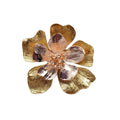 Oscar de la Renta Bold Gold Flower Statement Ring