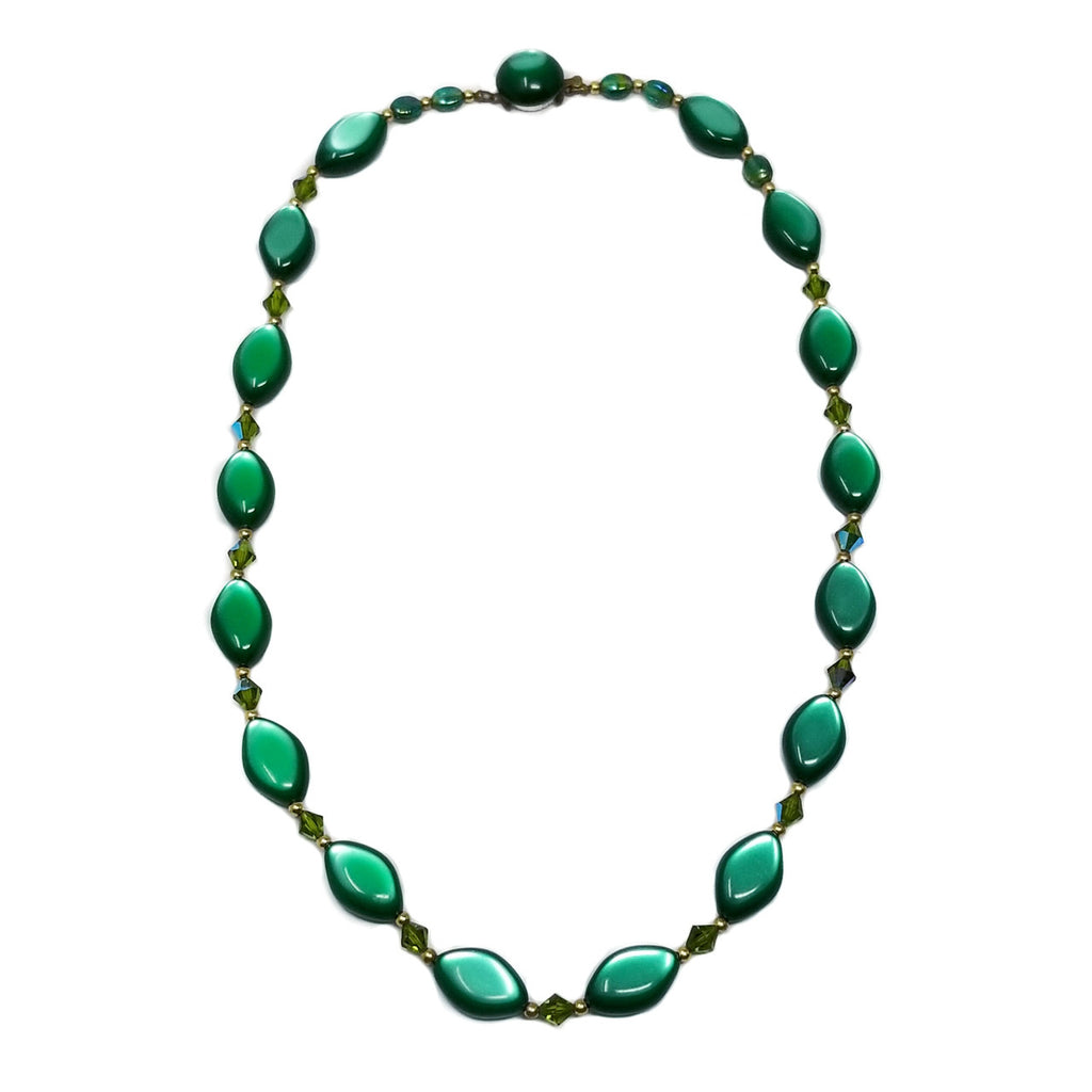 Vintage Thermoset Moonglow Lucite Necklace