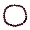 Red Cherry Amber Bakelite 17.5" Round Bead Choker Necklace