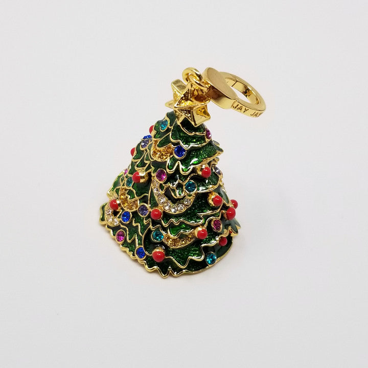 Jay Strongwater "Jingle All the Way" Multicolor Enamel Charm Christmas Tree