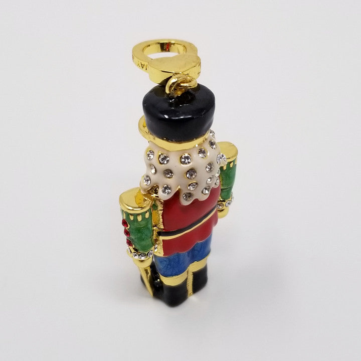 JAY Jay Strongwater Multicolor Enamel and Crystal-Accented Goldtone Toy Soldier Charm