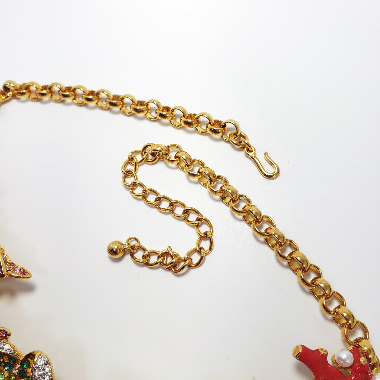 Kenneth Jay Lane Ornate Colorful Crystal Kaleidoscope Collar Necklace in Gold