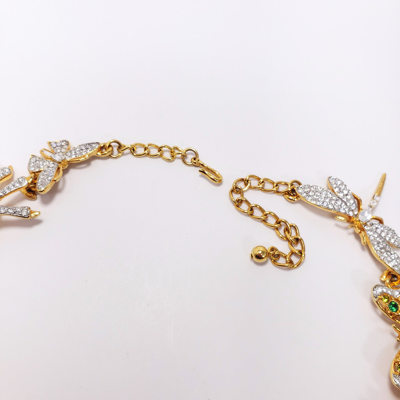 Kenneth Jay Lane Ornate Colorful Crystal Kaleidoscope Necklace in Gold