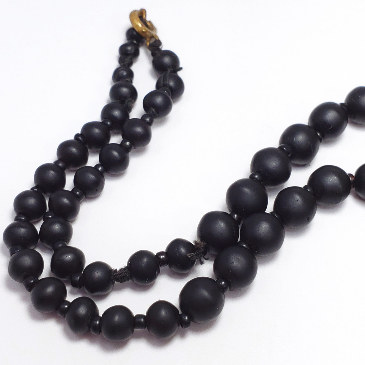 Antique Victorian Graduated Jet Bead Mourning Necklace
