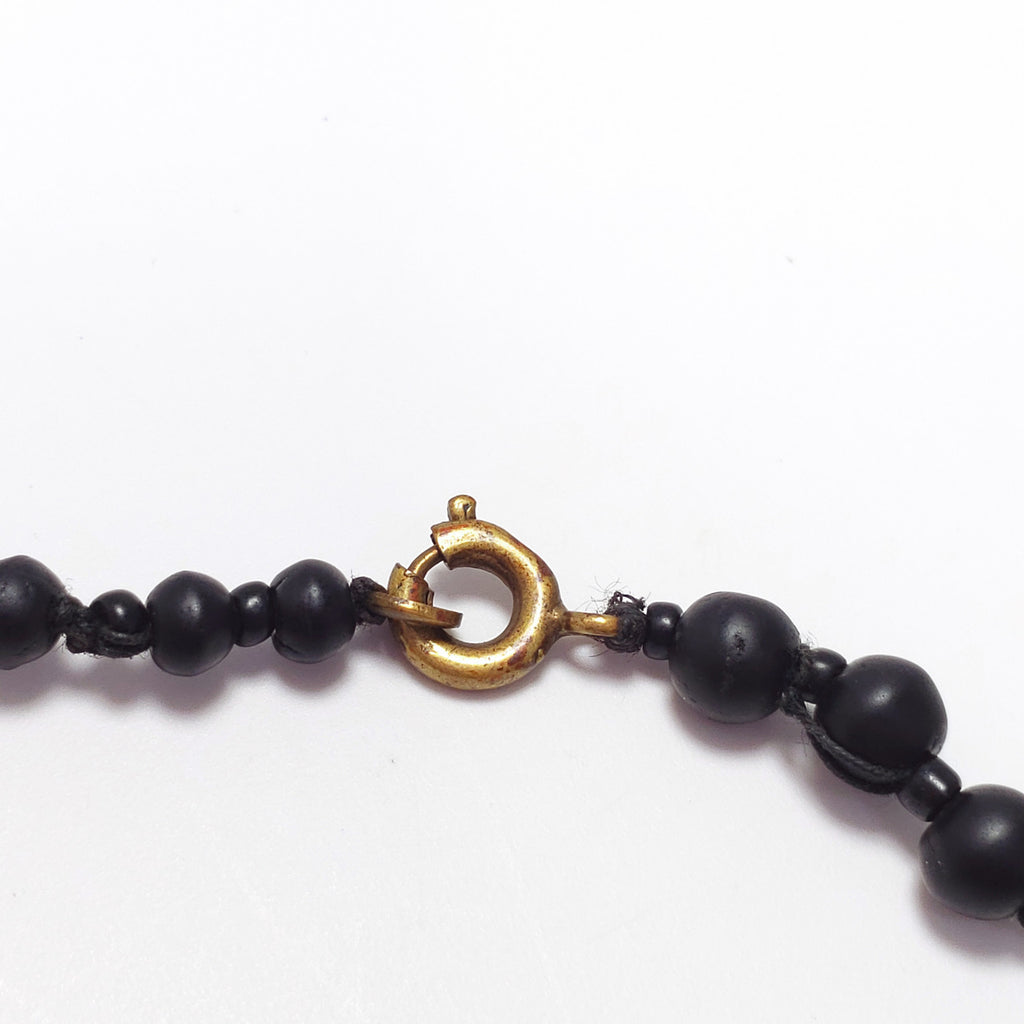 Antique Victorian Graduated Jet Bead Mourning Necklace