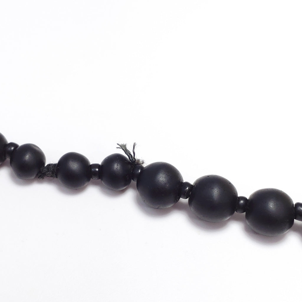 Antique Victorian Graduated Jet Bead Mourning Necklace