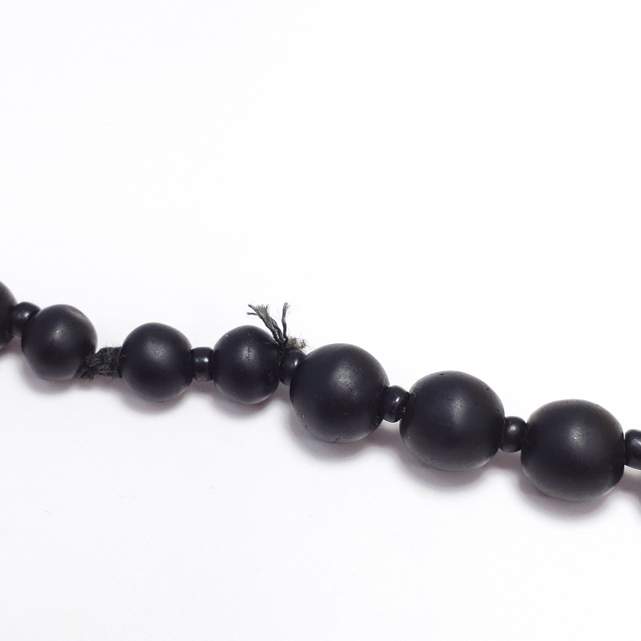 Antique Victorian Graduated Jet Bead Mourning Necklace