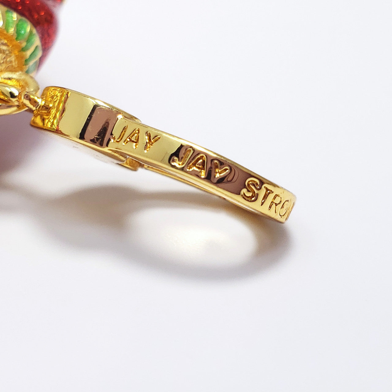 Christmas Holiday Festive Sweater Charm Jay Strongwater Crystal Enamel