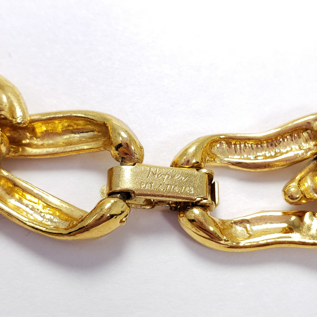 Vintage Napier Gold Link Chain Necklace