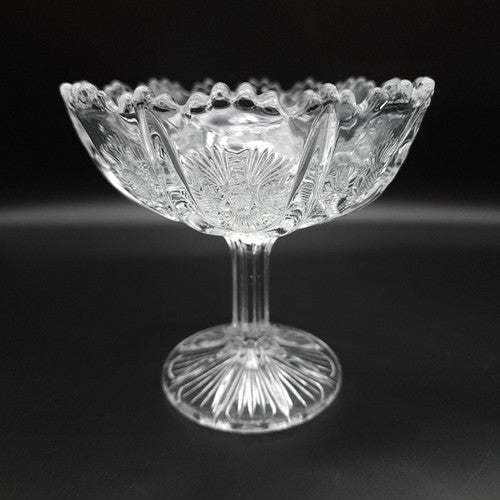 5" HIGBEE Panelled Thistle Round Compote