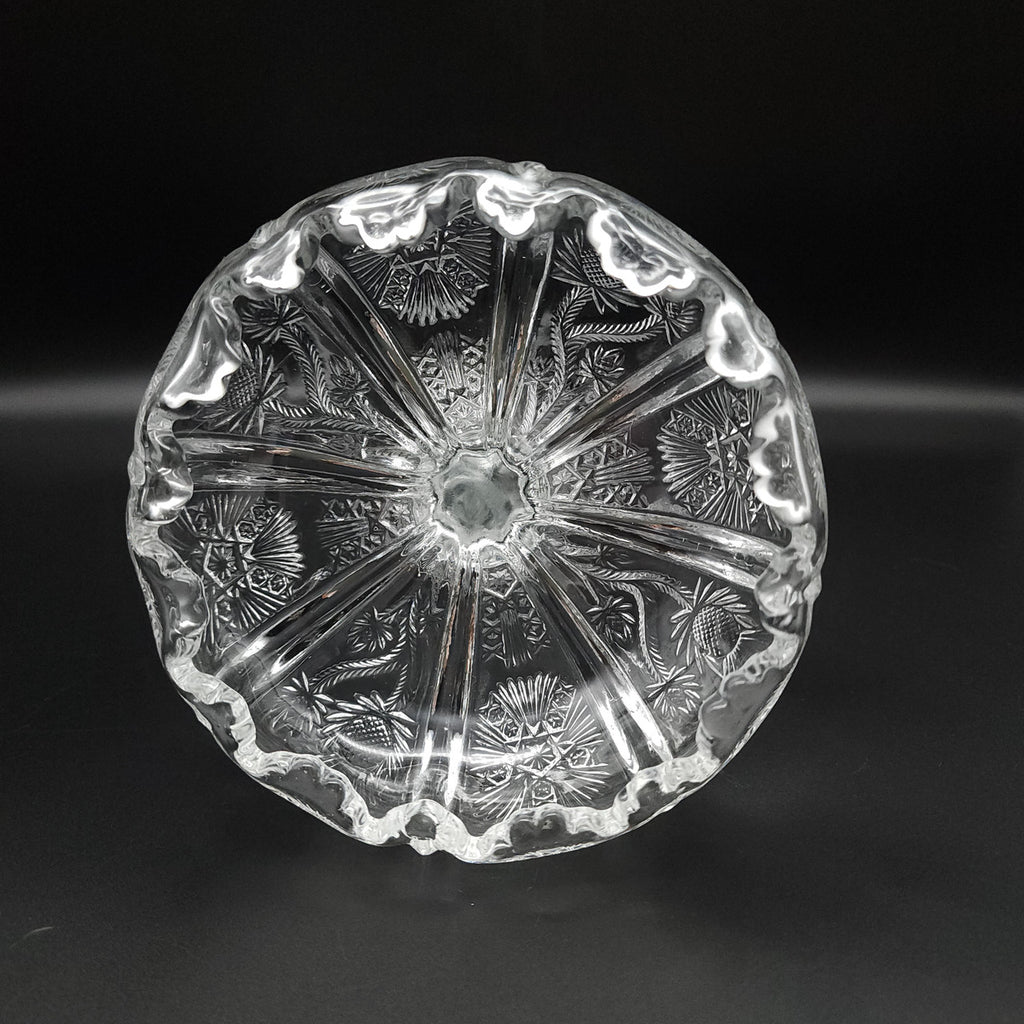 5" HIGBEE Panelled Thistle Round Compote