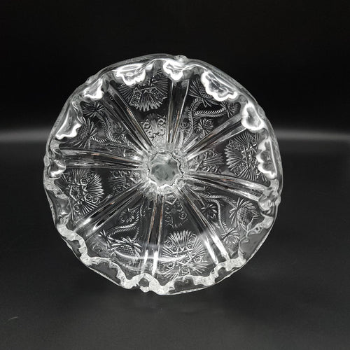 5" HIGBEE Panelled Thistle Round Compote