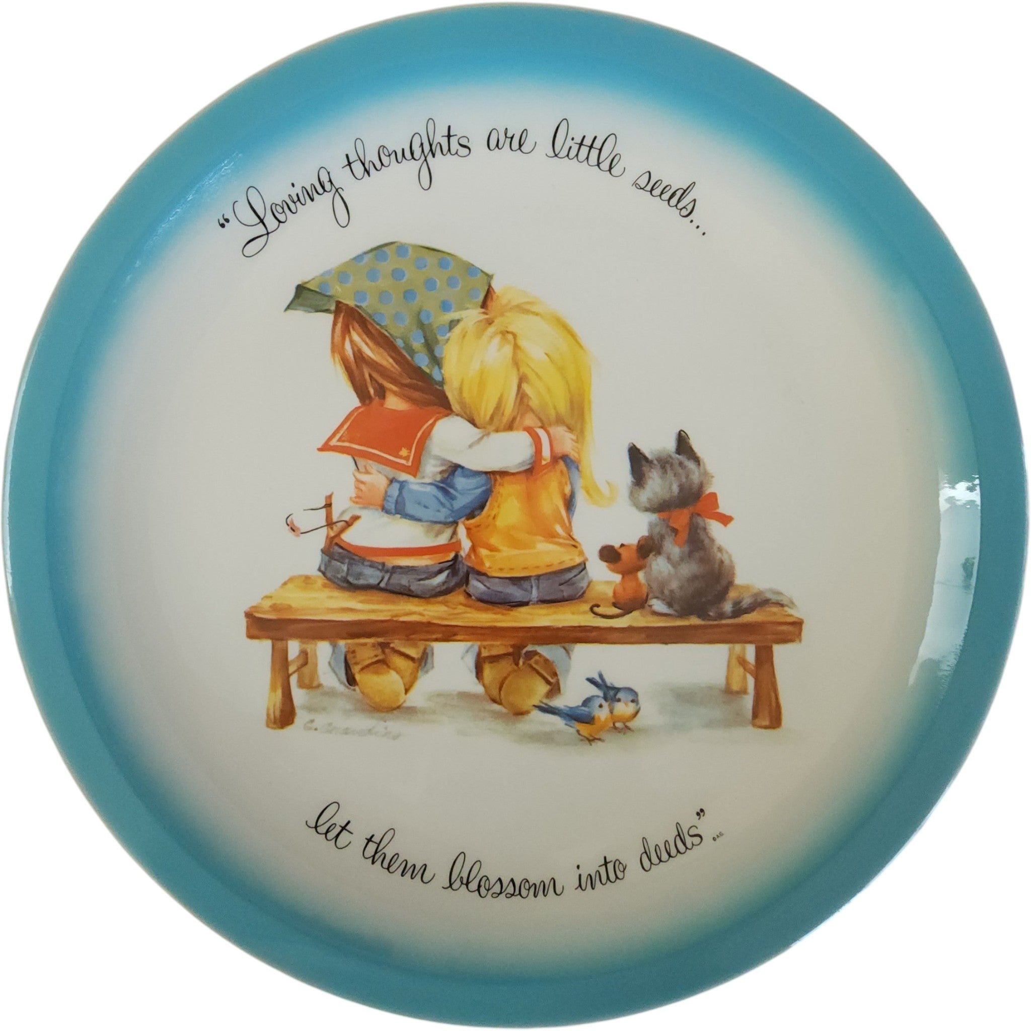 Vintage 1973 American Greetings Gigi Collector's Edition Plate Loving Thoughts No Box