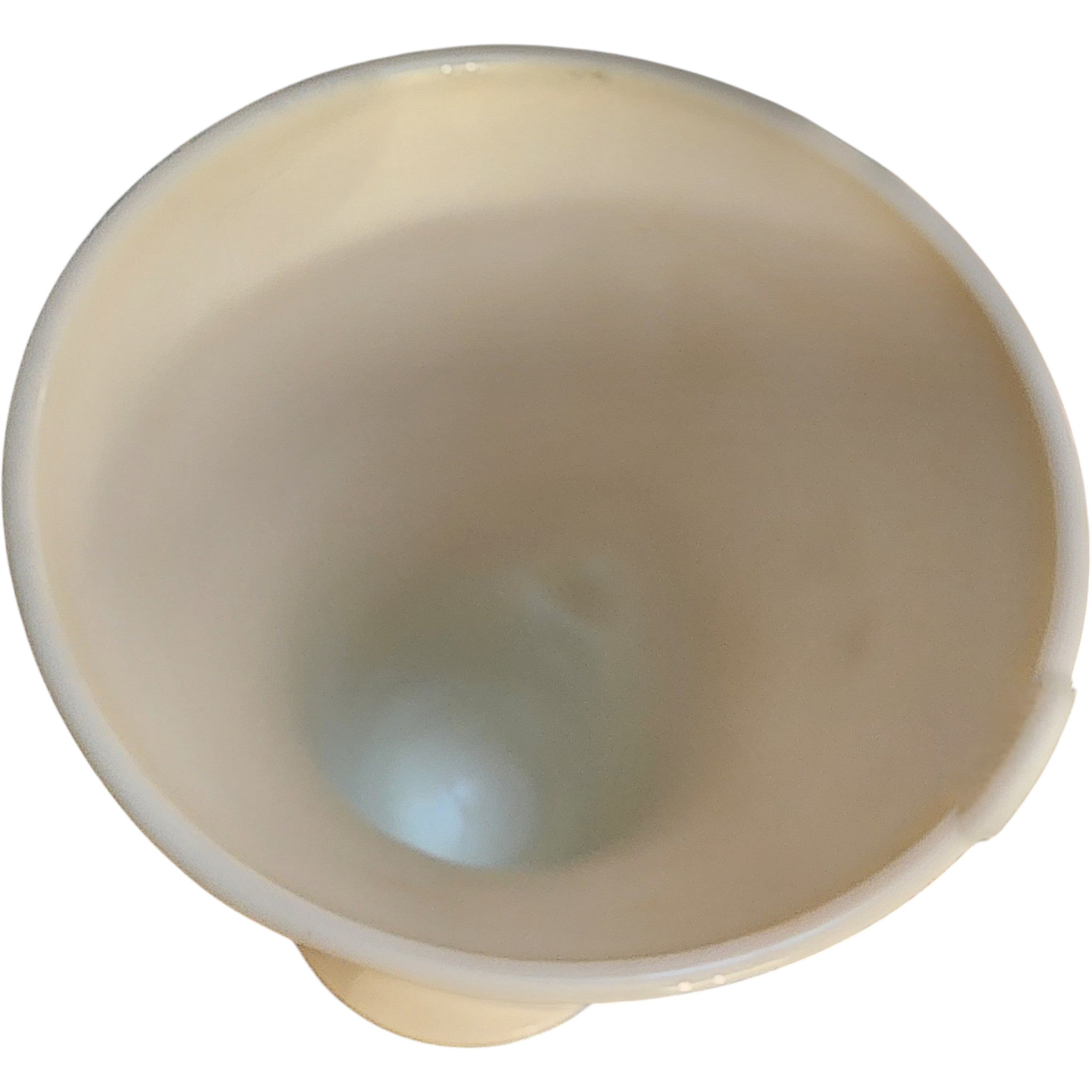 Vintage Anchor Hocking Vitrock Uranium Milk Glass Shell Vase