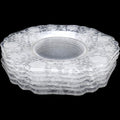 8" Cambridge Glass Wildflower Etched Clear Glass Salad Plates Set of 6