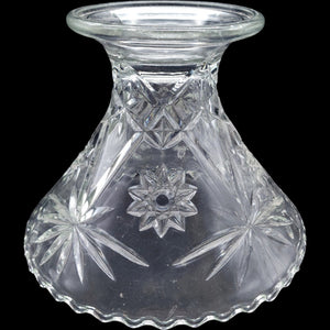 8" Anchor Hocking Prescut Clear EAPG Glass Punch Bowl Stand