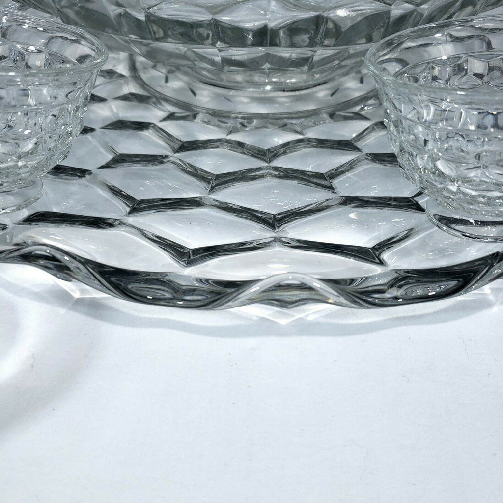 18" FOSTORIA American Clear 15 Pc Punch Bowl Set