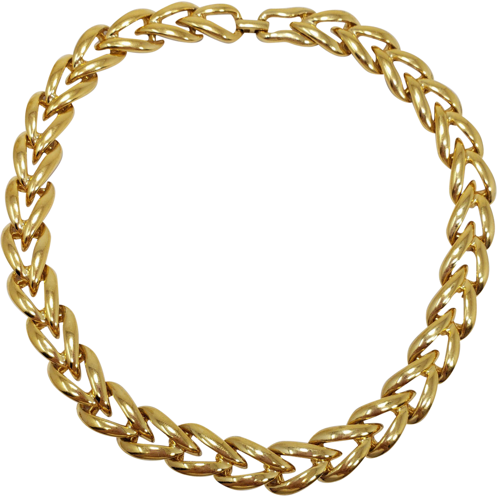 Vintage Napier Gold Link Chain Necklace