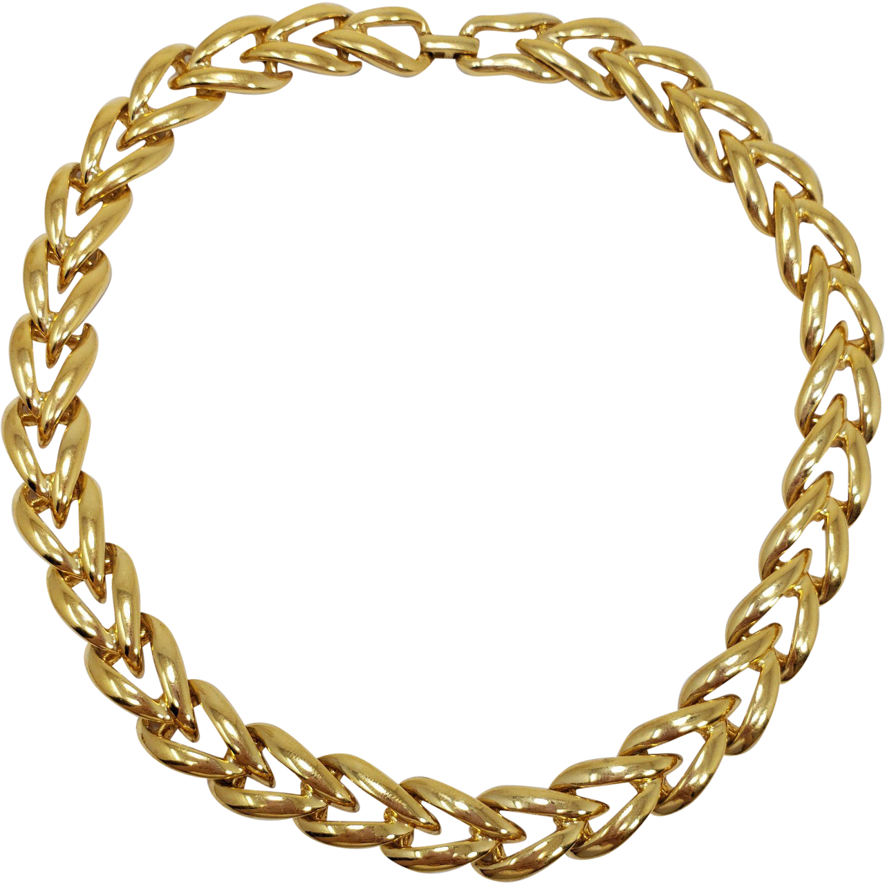 Vintage Napier Gold Link Chain Necklace