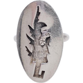 Native American Sterling Silver Abstract Tree Motif Statement Ring
