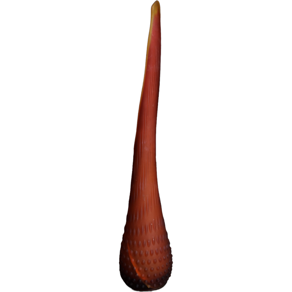 23" Smith Glass Orange Hobnail Pressed Glass Swung Bud Vase