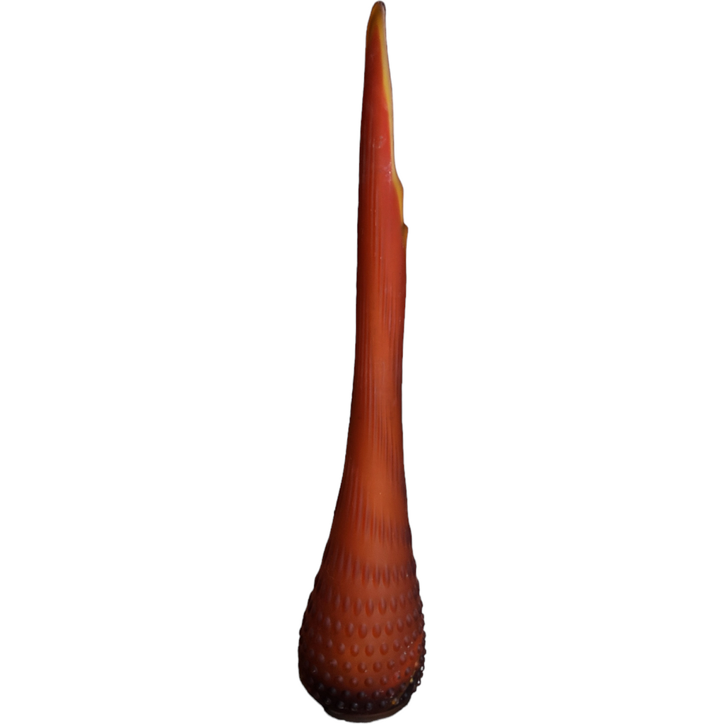 23" Smith Glass Orange Hobnail Pressed Glass Swung Bud Vase