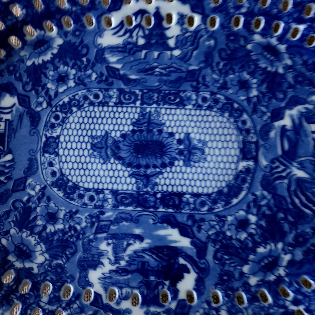 Victoria Ware Ironstone Blue and White Transferware Platter