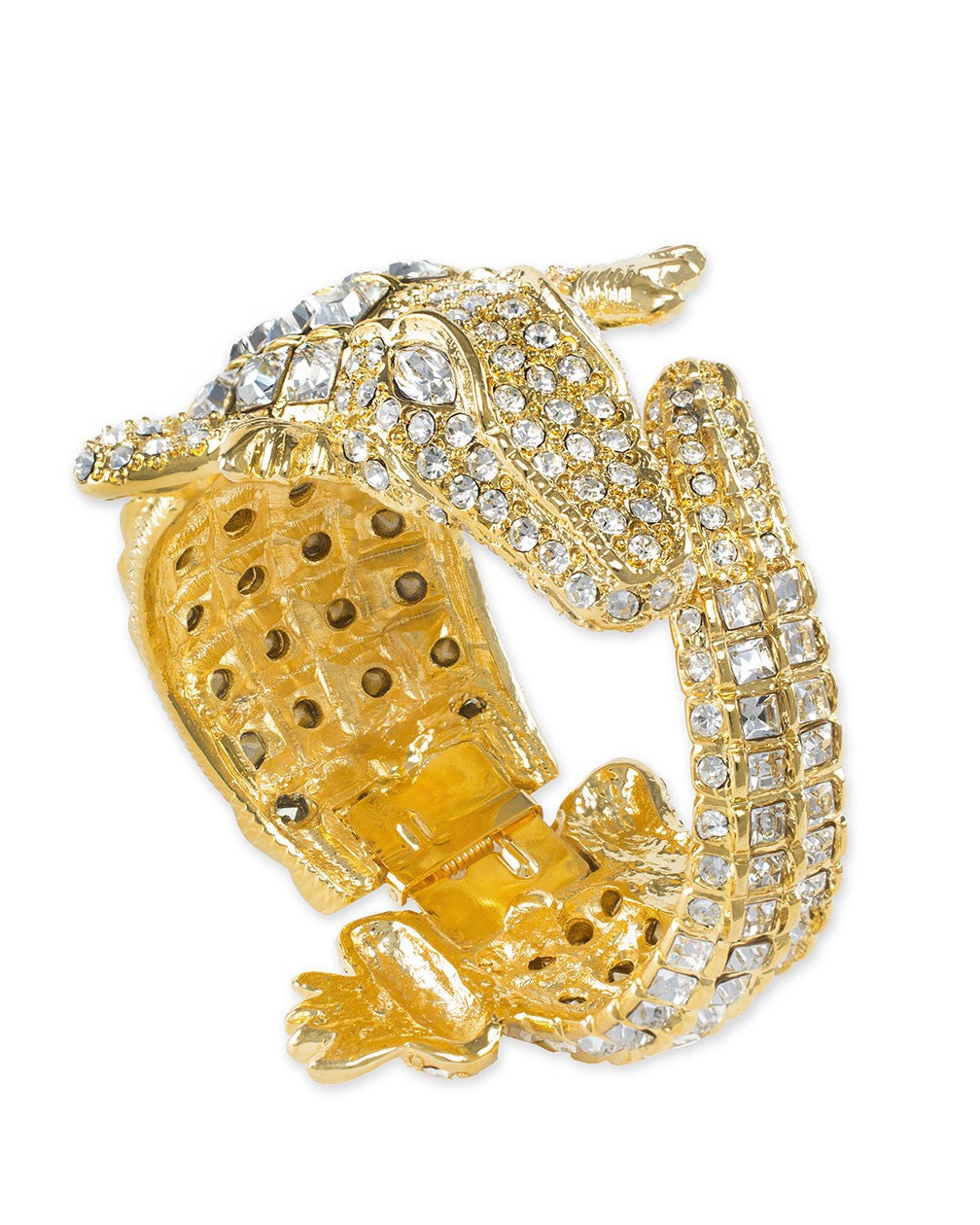 KJL Kenneth Jay Crystal Alligator Bracelet