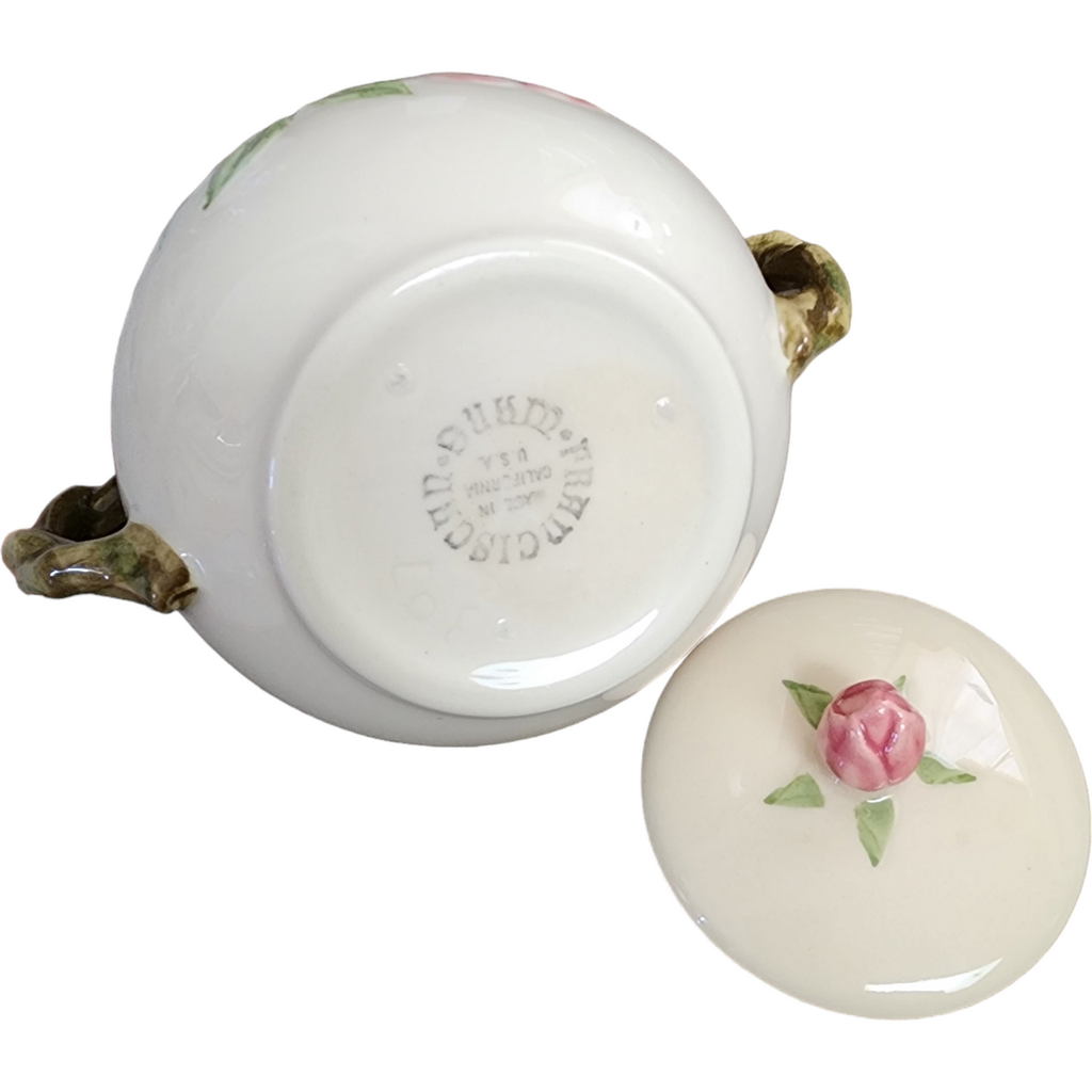 4" Franciscan Desert Rose  Sugar Bowl & Lid USA Backstamp