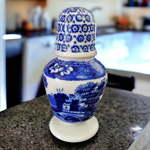 4" Spode Copeland Tower Blue Salt or Pepper Shaker England