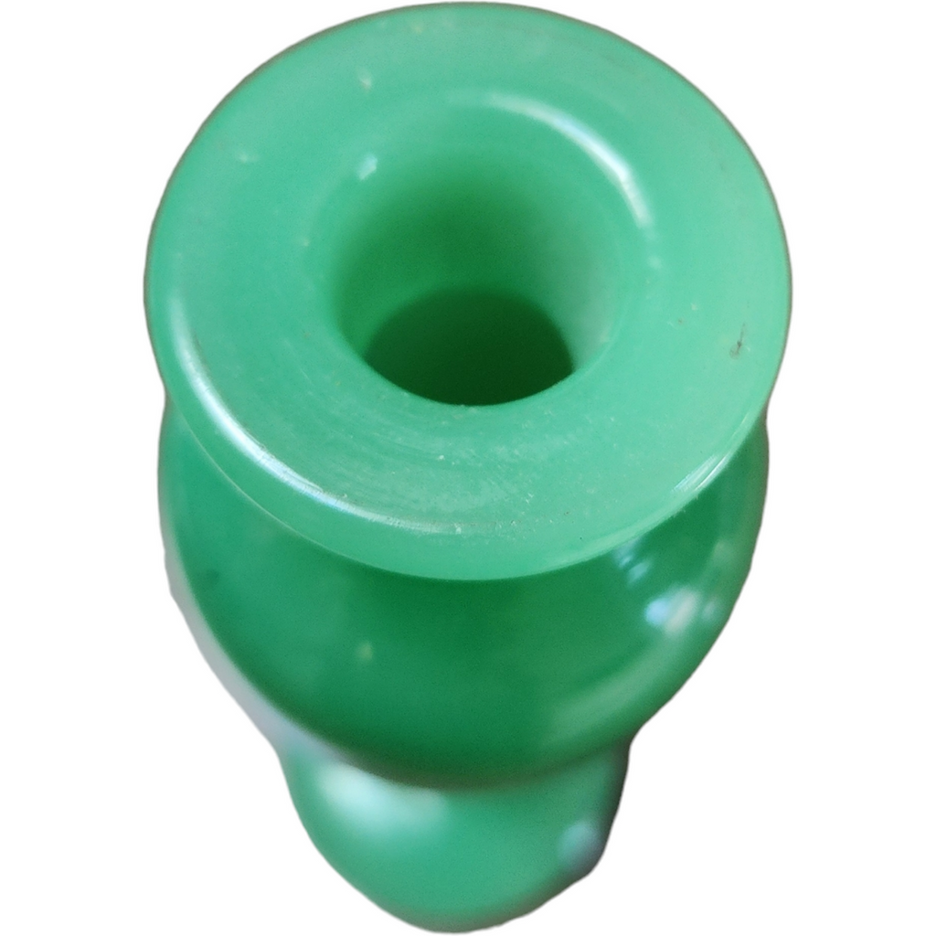 5 1/2 in Jadeite Uranium Glass Perfume Bottle Vase