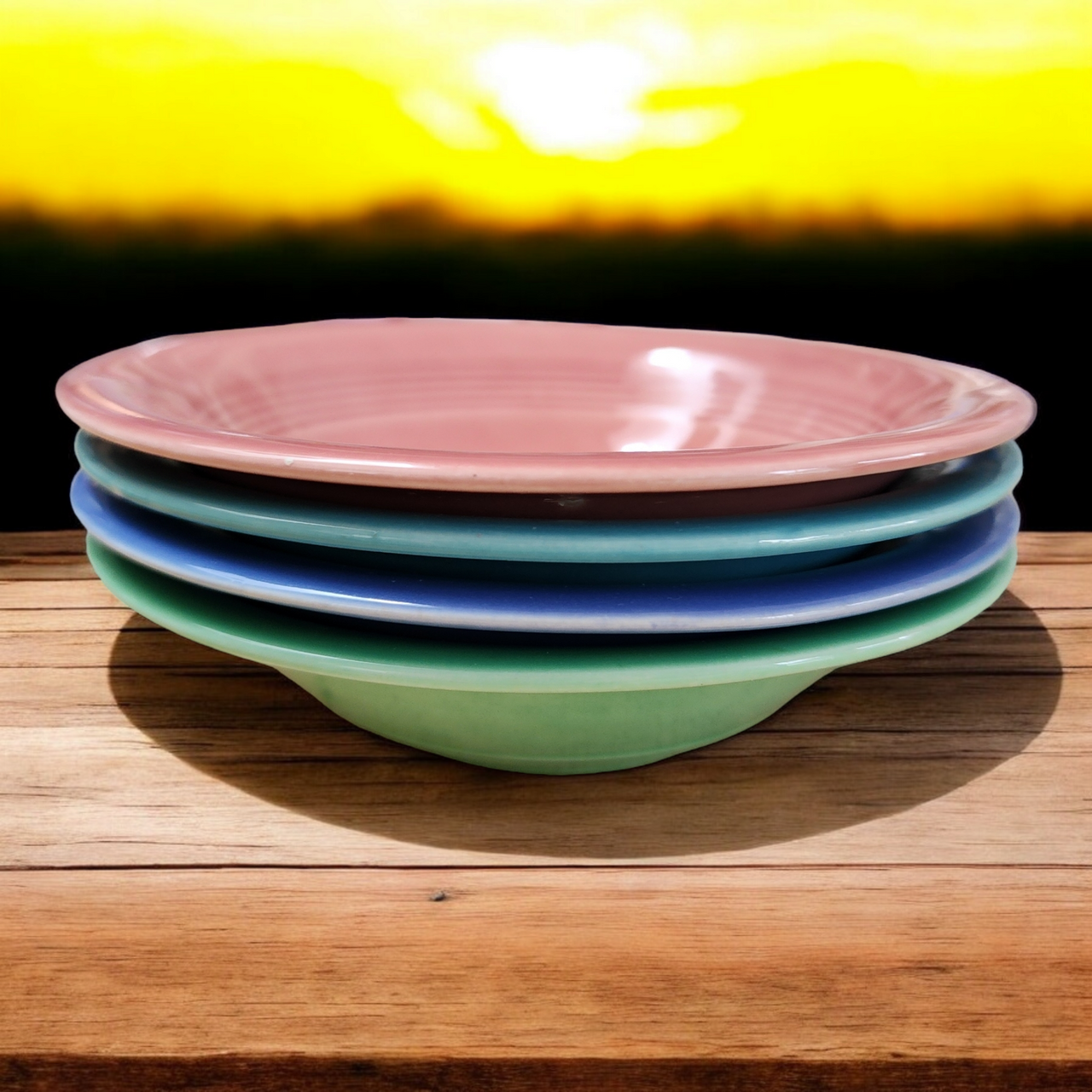 5" Homer Laughlin Fiestaware Group of Fruit Dessert  Sauce Bowls Set of 4