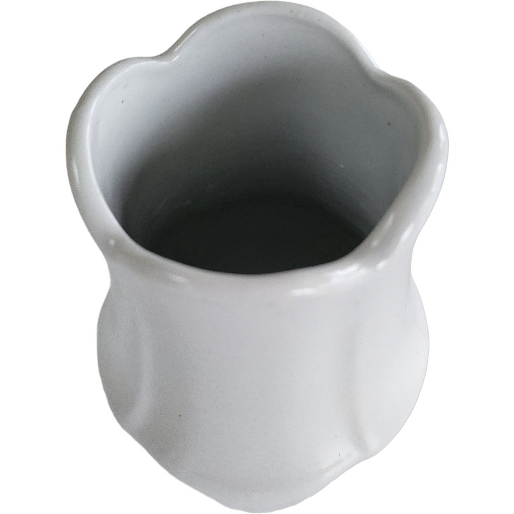 5" Johnson Bros Chelsea White Ironstone Brush / Toothbrush Vase England
