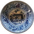 6"Johnson Brothers Historic America Blue Coupe Cereal Bowl Hancock House