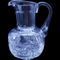 6" American Brilliant Cut Lead Crystal  20 Oz Pitcher