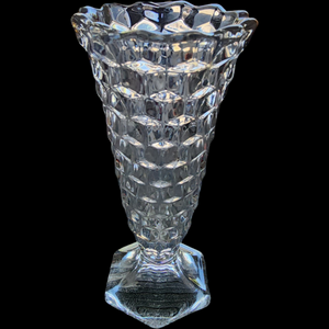 6"  Fostoria American Clear Flared Bud Vase
