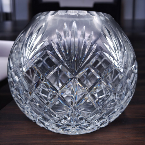 6" Galway Ashford Lead Crystal Rose Bowl Vase